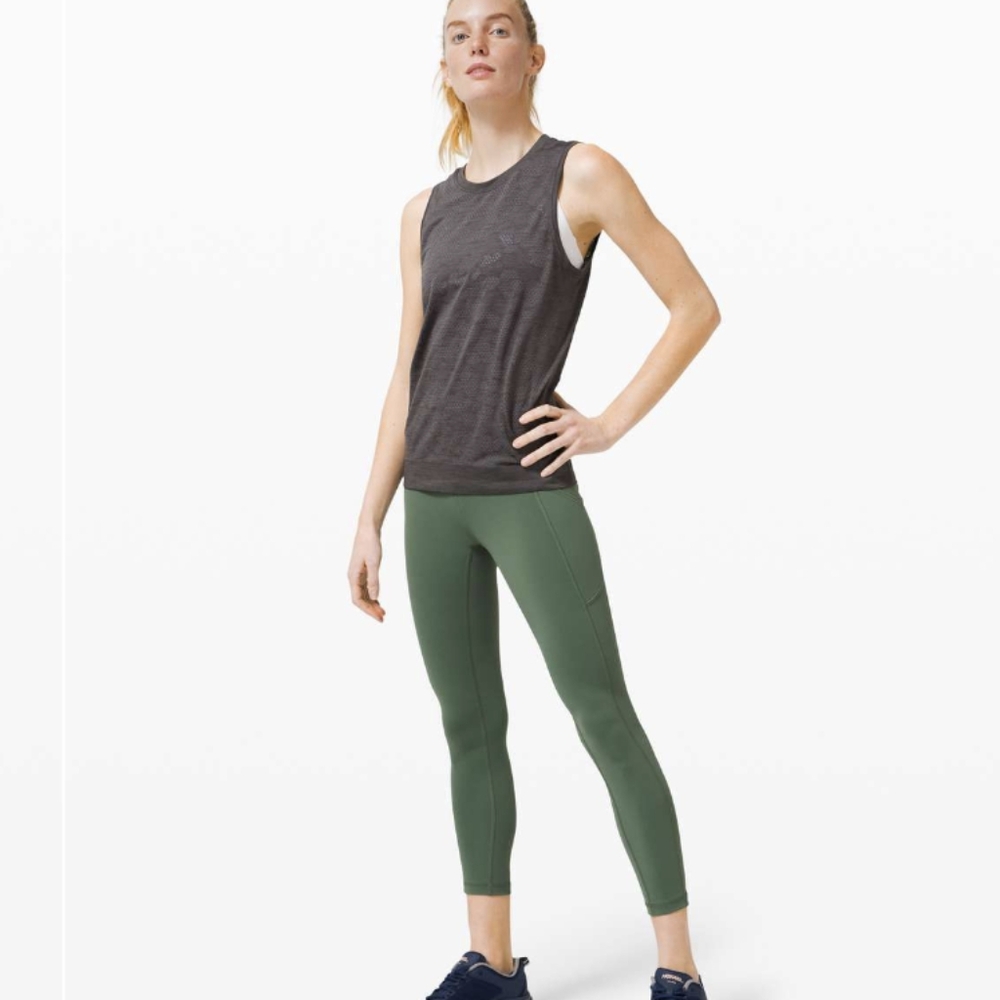 Lululemon Invigorate High-Rise Tight 25" Algae Green - Picture 3 of 10